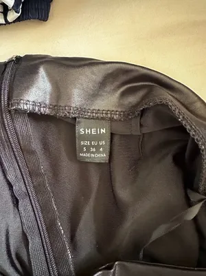 Shein Black Leather Mini Skirt thumbnail 3