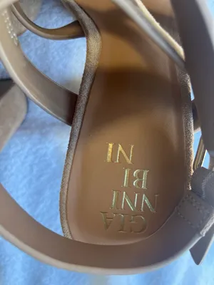 Gianni Bini Beige Suede Strappy Platform Sandal thumbnail 3