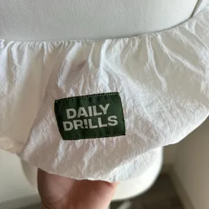 Daily Drills White Bubble Bra Gathered Preppy Activewear Size Medium thumbnail 6