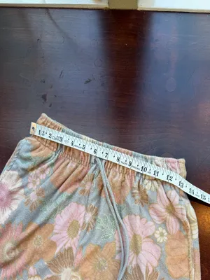 WILD FABLE Floral Terry Cloth Pull On Shorts Drawstring Size Medium (small) thumbnail 4