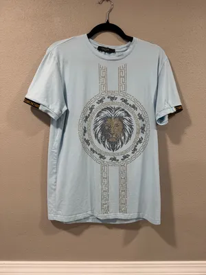 Giannii Bedazzled Tshirt Blue Size L thumbnail 2