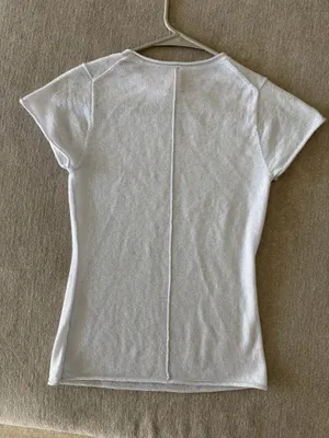 Skims sheer cashmere tshirt thumbnail 3