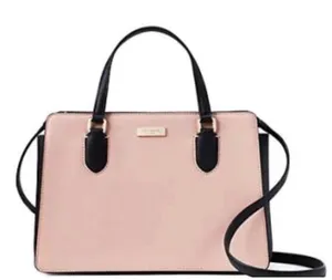 Kate Spade Laurel Way Reese Pink & Black Satchel thumbnail 1