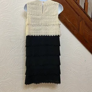 ‎joie white & black tiered eyelet dress M thumbnail 2