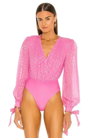 revolve pink bodysuit  thumbnail 1