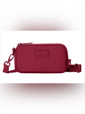 Sephora x Dagne Dover Neoprene Belt‎ Bag Crossbody Burgundy Adjustable Strap thumbnail 3