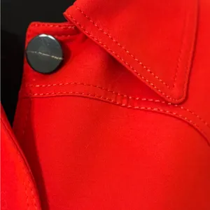 Vince Camuto Size XS red long peacoat jacket thumbnail 7