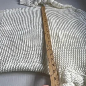 Harper Heritage size M loose weave oversized balloon popcorn sleeves cardigan. thumbnail 5