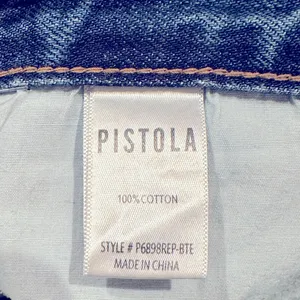 Pistola Revolve High Waisted Rise Distressed Denim Blue Jeans 29 thumbnail 5