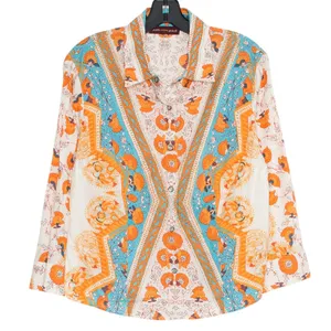 Jones Wear Top Floral 70s Boho Western Pearl Snap Hippie Festival Retro Country‎ Size Large thumbnail 1
