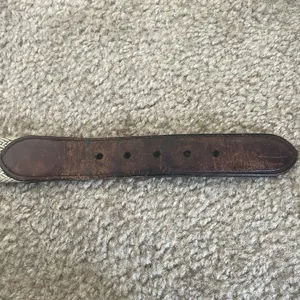 Vintage COACH Belt Genuine Leather & Canvas Men’s Belt 3771 Tan Size 38 thumbnail 12