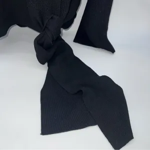 Zara Black Turtleneck Sweater with Tie Detail thumbnail 4