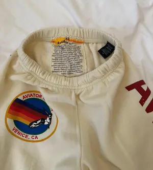 Aviator Nation Austin Sweatpants - Vintage White thumbnail 4