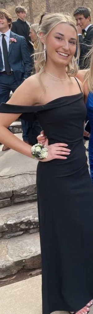 Black Sparkly Prom Dress Size 0 thumbnail 4