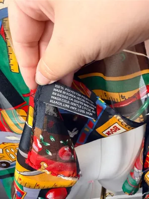 Vintage polyester scarf school teacher themed with school bus, lunch box, etc thumbnail 5