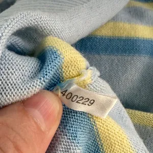 Joie Blue Striped Knit V-Neck Pullover Hoodie Sweater XS NWOT‎ CNO10011 Nautical thumbnail 8