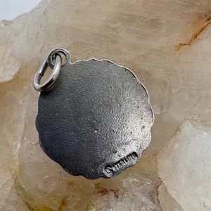 Vintage‎ Sterling Silver Arlington High School Red Enamel Charm Pendant 2.76g thumbnail 2