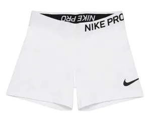 Nike Pro Compression Shorts Women XS White Dri-FIT Athletic‎ Gymcore Sporty Yoga thumbnail 1