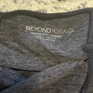 Beyond Yoga Tank Top Womens XS Gray Space Dye Mesh V-Neck Active Cami SM15AW thumbnail 5