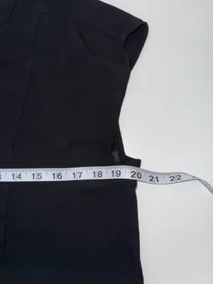 J. Crew Keyhole Neck Cap Sleeve Blouse Black Round Neck thumbnail 8