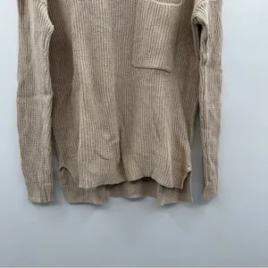 Madewell Thompson Pocket Long Sleeve Oversized Pullover Sweater in Tan Sz XS‎ thumbnail 4