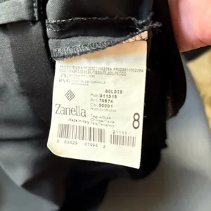 Zanella Made in Italy Black Stretch Wide Leg Trousers Dress Pants Womens 8‎ thumbnail 9