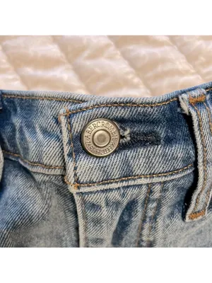 Abercrombie & Fitch Ultra High Rise Denim Mini Skirt. Size 0/25. thumbnail 7