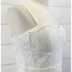 American Eagle Womens Dress Sz 12 Corset Eyelet Lace Coquette‎ Cottagecore Party thumbnail 4