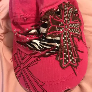 Rhinestone cross hat thumbnail 1