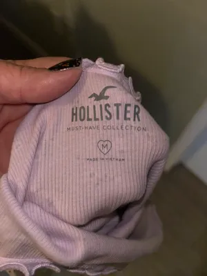 Hollister Lavender Flowered Crop Tank Top, Sz M thumbnail 3