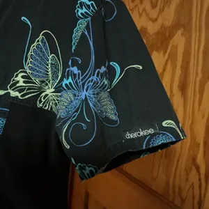 Vintage 90s Cherokee Butterflies V neck top thumbnail 3