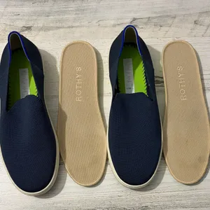 Rothy's The Original Navy Blue Women's Slip-On Sneakers thumbnail 10