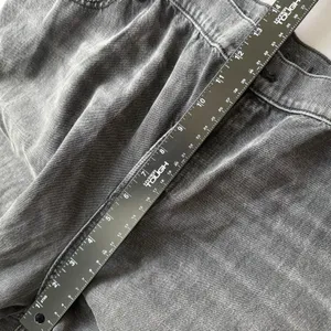 NWT American Eagle Jeans 18 Standard Washed Black Low Rise Strigid Baggy Barrel thumbnail 9
