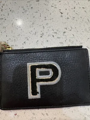 Tory Burch Black Leather Card Case Keyring with Tassel thumbnail 3