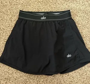 Alo Match Point Skirt - Black thumbnail 1
