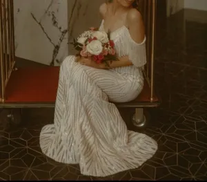 Ashley Lauren Ivory Prom Dress thumbnail 2
