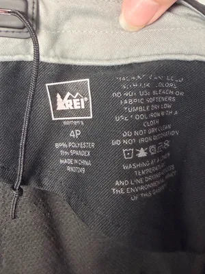 REI women’s black rain pants size 4 petite thumbnail 4