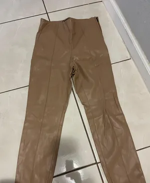 Beige Leather Pants thumbnail 1