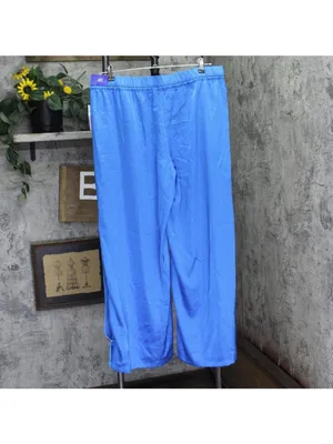 NWT Joylab Womens Low-Rise Satin Tear Away Track Pants 94628907 Vibrant Blue XL thumbnail 3