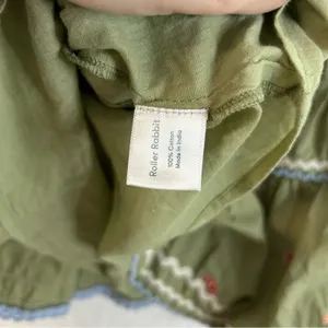 Roller Rabbit Ocaso Ashton Skirt Womens Size 36” XXS Green Fruit Shrimp Spritz thumbnail 7