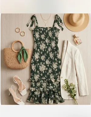 Abercrombie Midi Floral Dress thumbnail 3