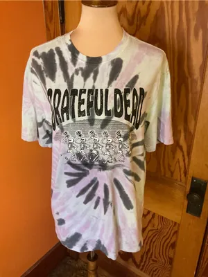 H&M Grateful Dead Dancing Skeletons Tie Dye Graphic Tee Small thumbnail 8