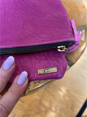 Gorjana Fuchsia Leather Clutch Bag thumbnail 2