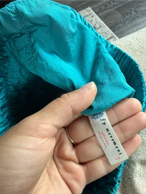 FP Movement by Free People Teal High-Waist Smocked Skort Shorts thumbnail 3