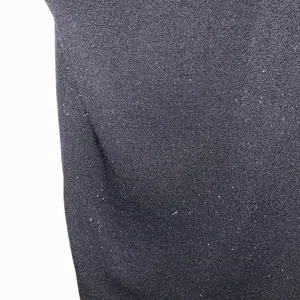 Black stretchy fleece lined leggings winter warm thick waistband thumbnail 4
