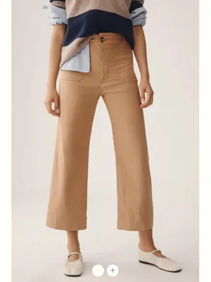 Anthropologie Maeve The Colette Cropped Wide-Leg Trousers thumbnail 2