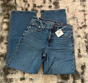 American Eagle studded stovepipe Jean  thumbnail 1