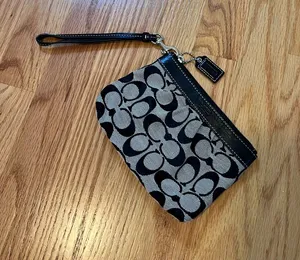 Coach Y2K Black Logo Wristlet thumbnail 1