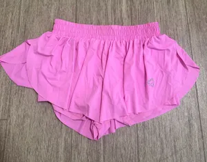 Amazon pink butterfly flowy shorts thumbnail 1
