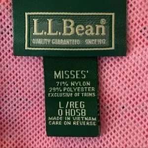 L.L.BEAN pink w/white and black lightweight “Shacket” (shirt/jacket), Large. EUC thumbnail 10